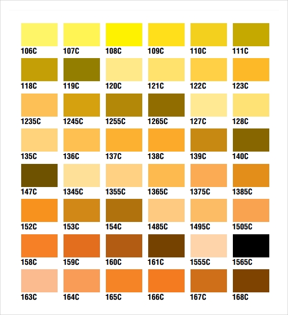 cmyk color charts for printing